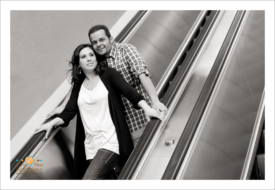 engagement, session, downtown, Los angeles,