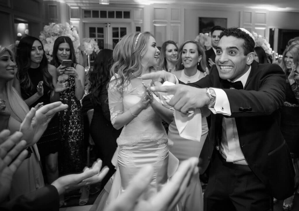 Groom dancing on the dance floor 