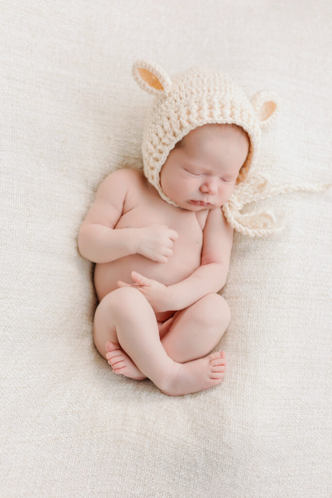 Baby with a cute hat 