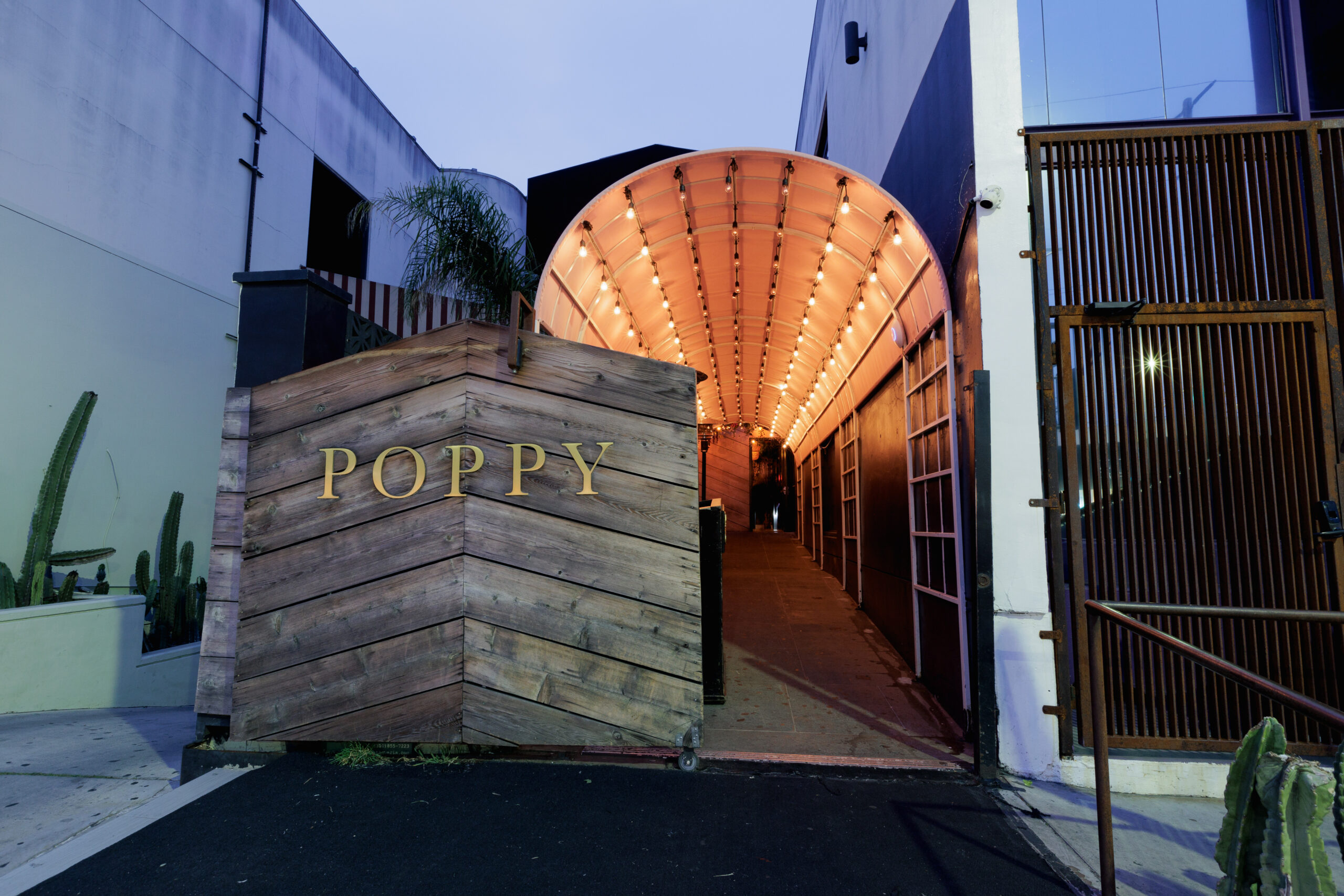 Poppy this is the entrance of the venue