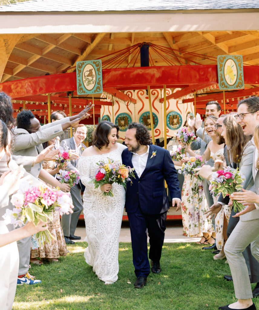 Jewish wedding at Calamigos Ranch