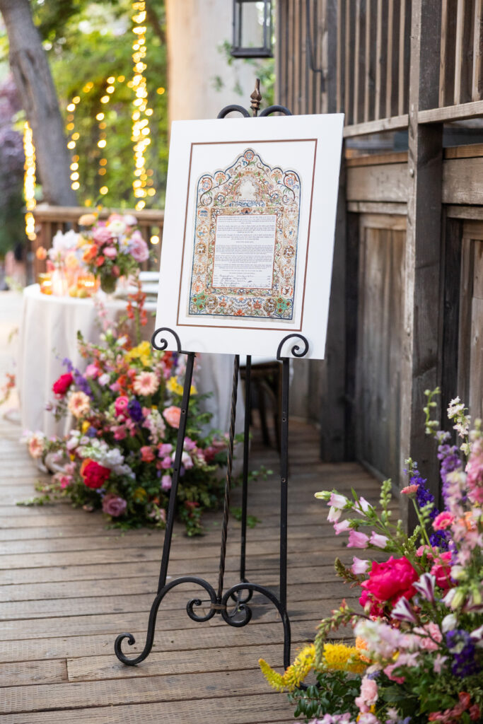 Jewish wedding at Calamigos Ranch